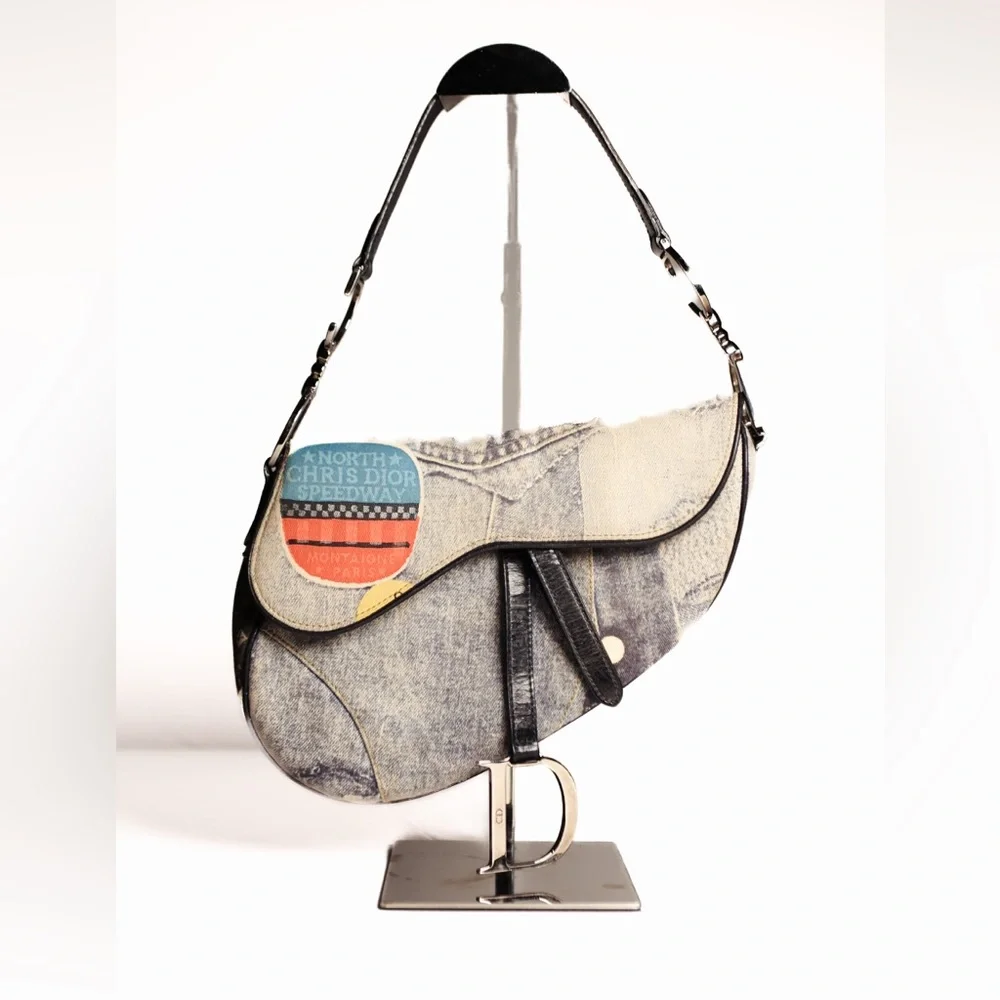 Christian Dior Speedway Mini Saddle Bag Vintage Galliano - Picture 9 of 9